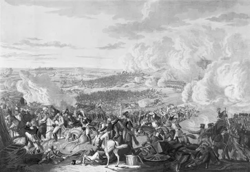 Napoleons Flucht in der Schlacht von Waterloo, 18. Juni 1815, 1816